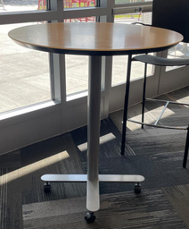 [#C5-1] Versteel Brattice Table 36&quot; Round Bar Height