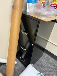 [#D9-90] Vertical Black Filing Cabinet