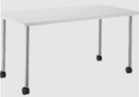 [#C20-10] Universal Table - Four Post Legs (H. Adj.) on Casters **Photo Representative**