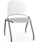 [#B4-15] Bixby Armless Stacker - 4 Legs, Plastic (Grey) **Photo Representative**