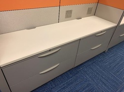 [#A7-19] White surfaces for 2 Filing Cabinets, 84&quot;x24&quot;