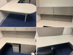 [#E8-23] Haworth Private Office, White, 84&quot;x50&quot;