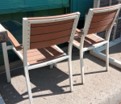 [#B8-21] Guest chair, metal and wood | Silla para invitados, metal y madera