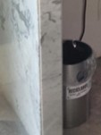 [#G3-34] Round metal garbage bin | Cubo de basura metalico redondo