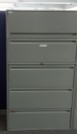 [#D12-59] Metal filing cabinet, 5-drawers, grey | Archivador de metal, 5 cajones, gris
