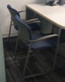 [#B8-85] Sled chair, blue | Silla trineo, azul