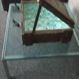 [#C4-244] Square glass table | Mesa cuadrada de cristal