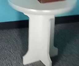 [#C11-284] Round white table | Mesa blanca redonda
